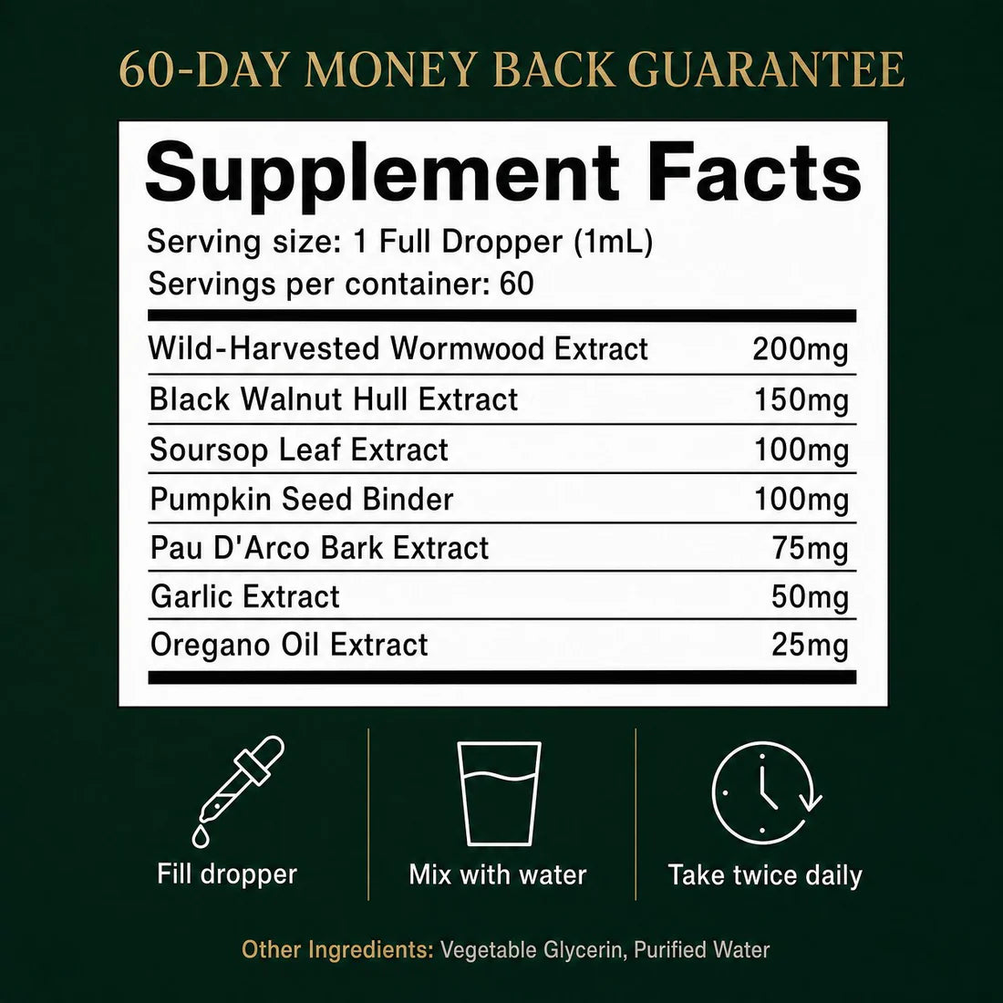 LUMEVELLE Wild-Harvested Wormwood Herbal Drops